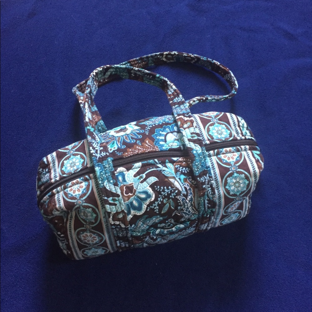 Vera Bradley Handbag in Java Blue retired print